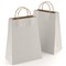 Kraft Paper Bags with Handles 8 x 4.75 x 10.5 Inch Pack of 25 Silver Bags with Handles Recyclable Sturdy 150 GSM Kraft Bags Stylish and Classy Silver Paper Bags with Handles Bulk